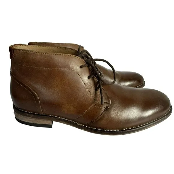Aston Gray Collection Mens Leather Ranni Chukka Boots Sz 10 Classic Styling