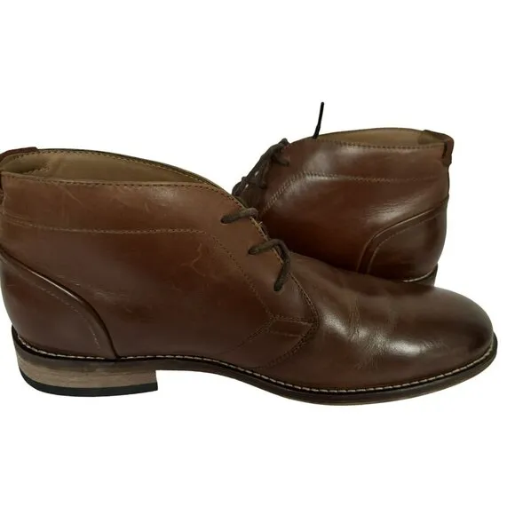 Aston Gray Collection Mens Leather Ranni Chukka Boots Sz 10 Classic Styling