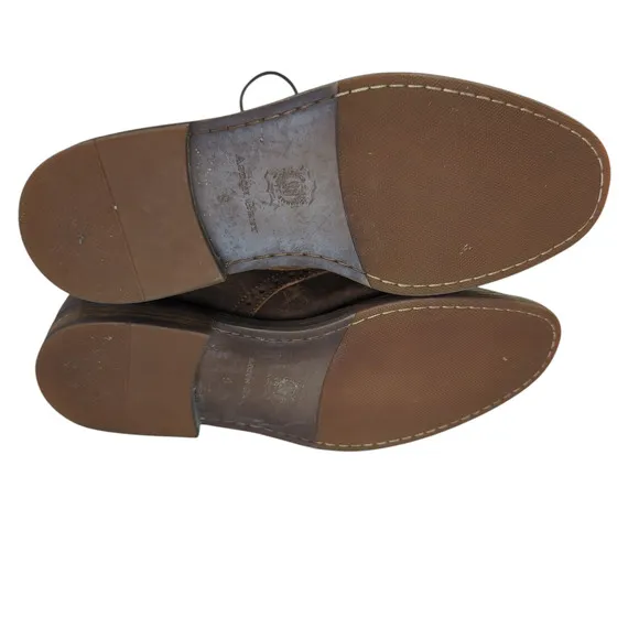 Aston Grey Legaewet Leather Chukka Boots Brown Roughout Men's Size 9 Rubber Sole
