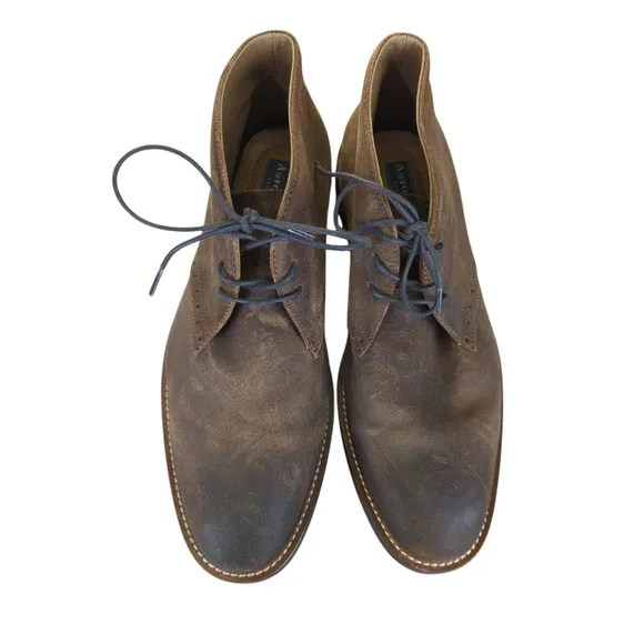 Aston Grey Legaewet Leather Chukka Boots Brown Roughout Men's Size 9 Rubber Sole