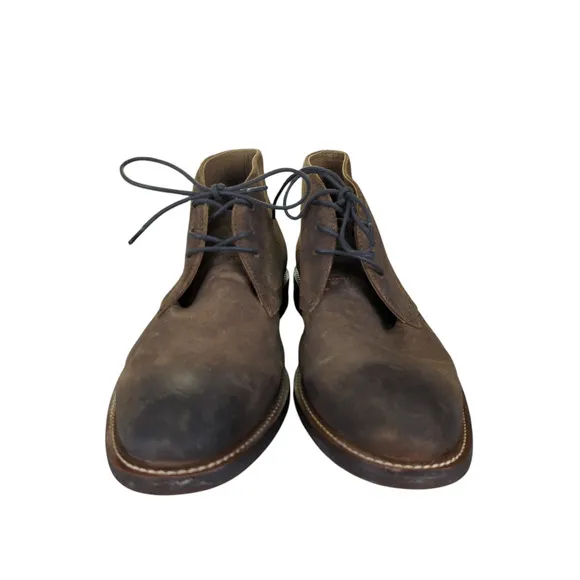 Aston Grey Legaewet Leather Chukka Boots Brown Roughout Men's Size 9 Rubber Sole