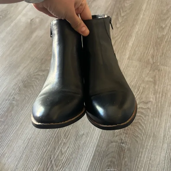Authentic COACH DANI Black Leather Ankle Boots