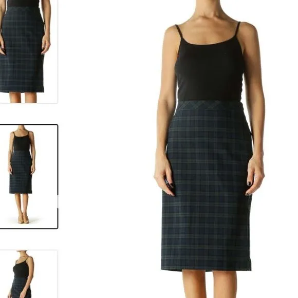 Banana Republic Plaid Pencil Skirt