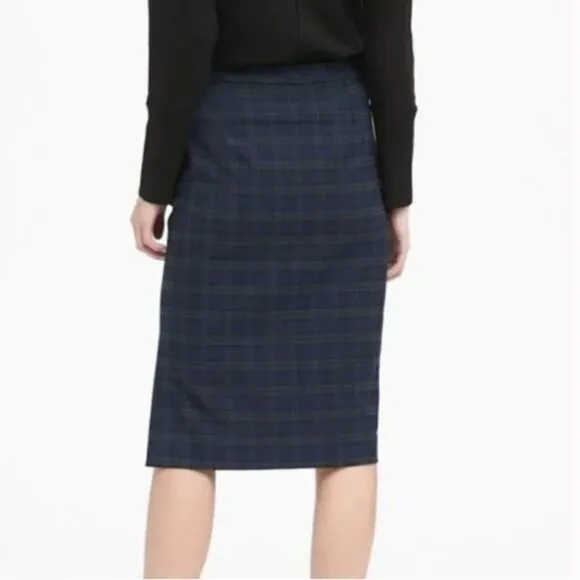 Banana Republic Plaid Pencil Skirt