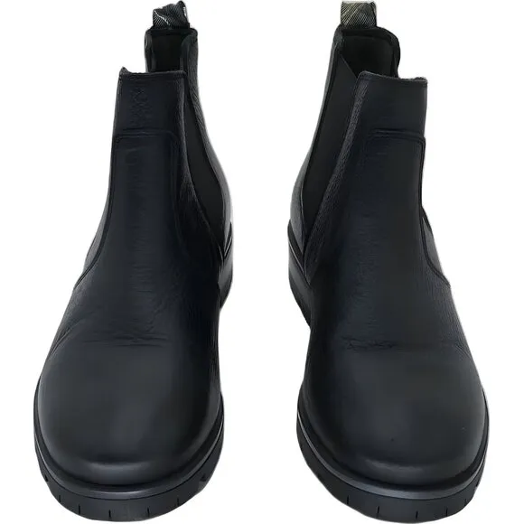 Barbour Nina Leather Chelsea Boots Black Women's - Size 6