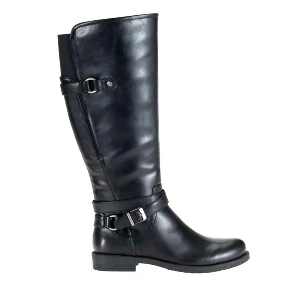 BARETRAPS Boots 6.5 Carmella Side Zip Buckle Horse Riding Knee-High Shoes