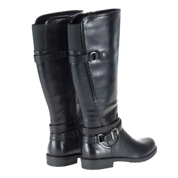 BARETRAPS Boots 6.5 Carmella Side Zip Buckle Horse Riding Knee-High Shoes
