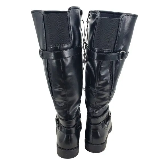BARETRAPS Boots 6.5 Carmella Side Zip Buckle Horse Riding Knee-High Shoes