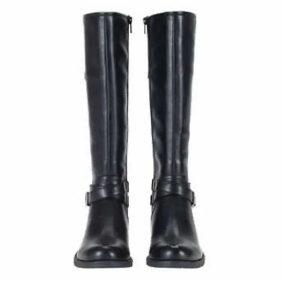 BARETRAPS Boots 6.5 Carmella Side Zip Buckle Horse Riding Knee-High Shoes
