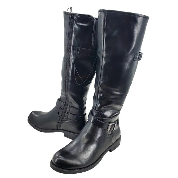 BARETRAPS Boots 6.5 Carmella Side Zip Buckle Horse Riding Knee-High Shoes