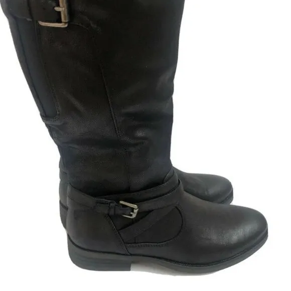 Baretraps Womens Black Riding Boots Shoes 8M Horse Ridding