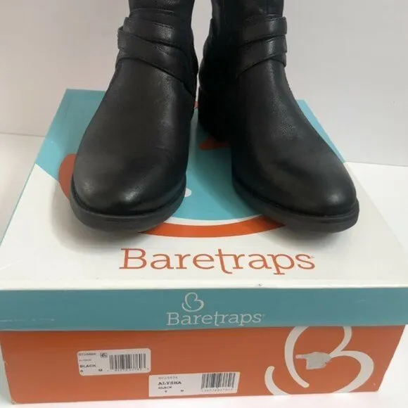 Baretraps Womens Black Riding Boots Shoes 8M Horse Ridding