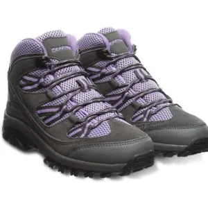 BEARPAW Boot Tallac Womens 9 Charcoal Purple Waterproof Lace Up Ankle Bootie New