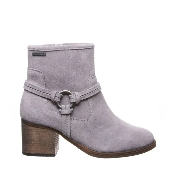 BEARPAW Mica Winter Ankle Boot Booties Gray Fog