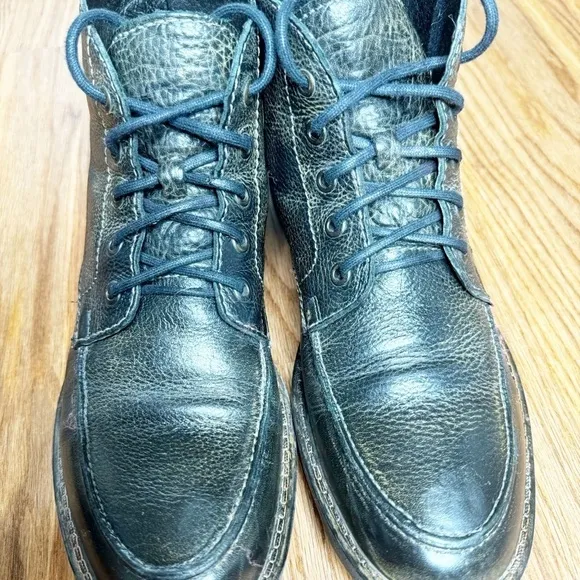 BED STU Curtis II Moc Toe Boot Weathered Graphite Dip Dyed Black - Size 8 Men