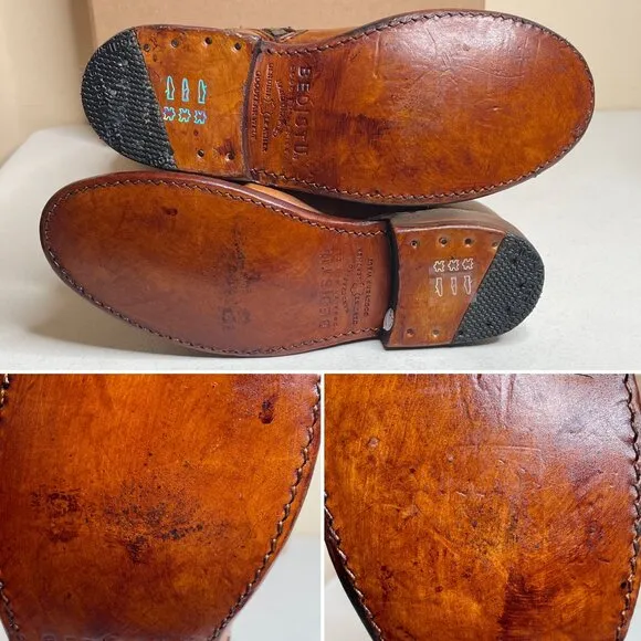 BED STU Tess Rustic Distressed Leather Boots Size 6.5