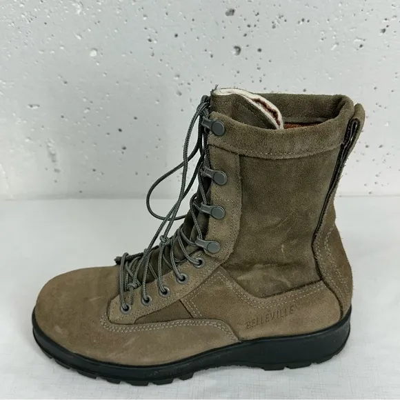 Belleville size 7 Sage Suede Gore Tex Insulated Waterproof Steal Toe Boots