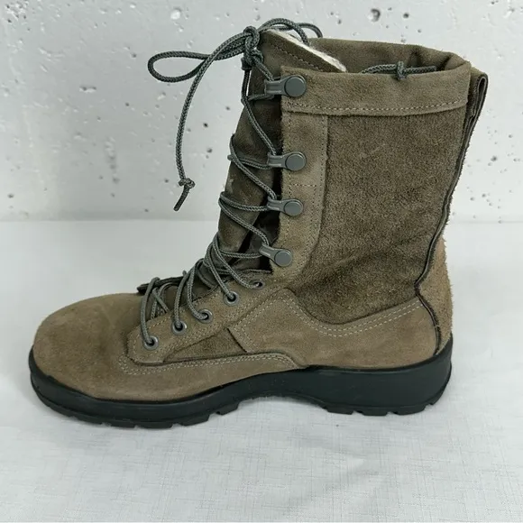 Belleville size 7 Sage Suede Gore Tex Insulated Waterproof Steal Toe Boots
