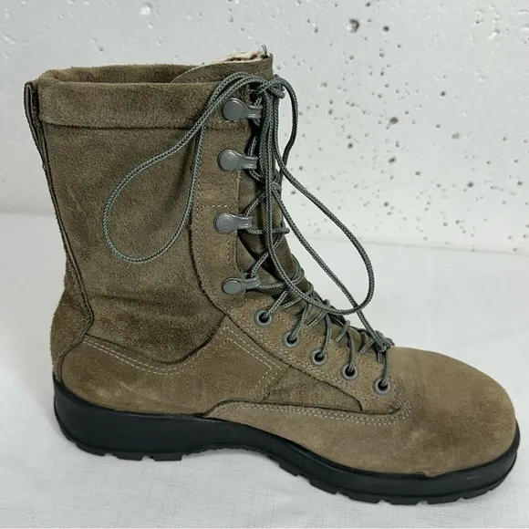 Belleville size 7 Sage Suede Gore Tex Insulated Waterproof Steal Toe Boots