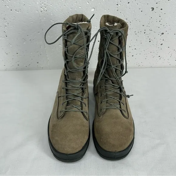 Belleville size 7 Sage Suede Gore Tex Insulated Waterproof Steal Toe Boots