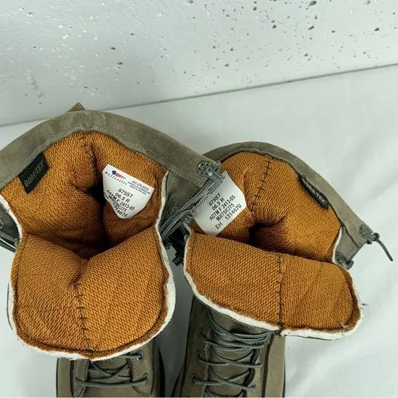 Belleville size 7 Sage Suede Gore Tex Insulated Waterproof Steal Toe Boots