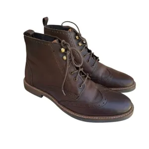 Ben Sherman Wingtip Boot in Cognac Men’s Size 9.5