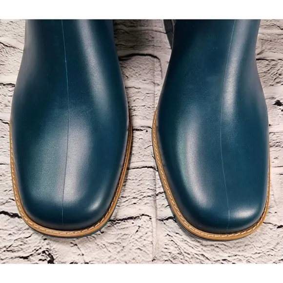 Bernardo Anthropologie Briton Winter Rain Boots Green Waterproof WOMENS SIZE 11