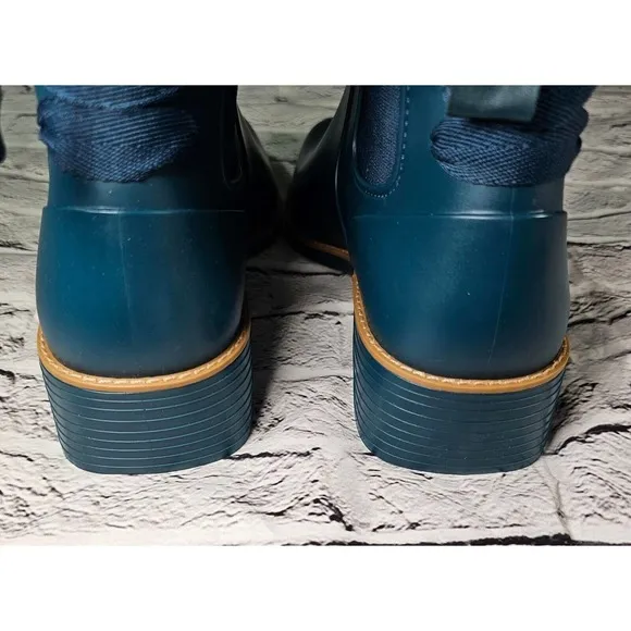 Bernardo Anthropologie Briton Winter Rain Boots Green Waterproof WOMENS SIZE 11