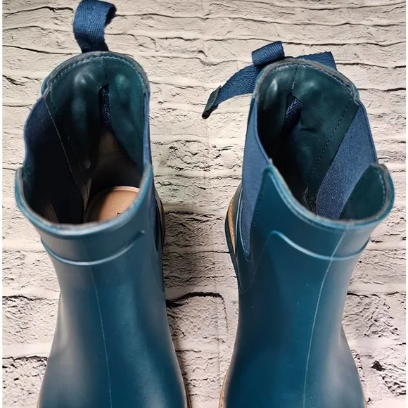 Bernardo Anthropologie Briton Winter Rain Boots Green Waterproof WOMENS SIZE 11