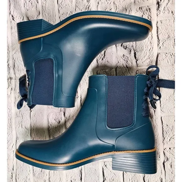 Bernardo Anthropologie Briton Winter Rain Boots Green Waterproof WOMENS SIZE 11