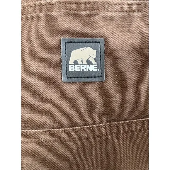Berne Brown Insulated Carpenter Pants 38x32 Very Nice