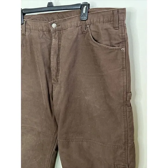 Berne Brown Insulated Carpenter Pants 38x32 Very Nice