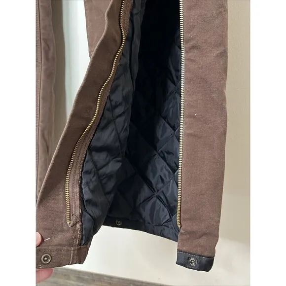 Berne Brown Insulated Carpenter Pants 38x32 Very Nice