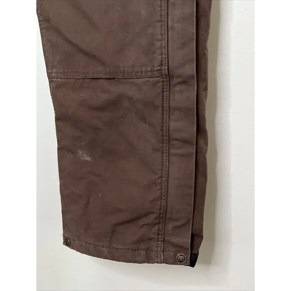 Berne Brown Insulated Carpenter Pants 38x32 Very Nice
