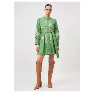 BEYOND BY VERA Nella Indian Cotton Dress 1472 in Medina Sage
