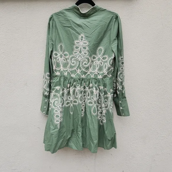 BEYOND BY VERA Nella Indian Cotton Dress 1472 in Medina Sage
