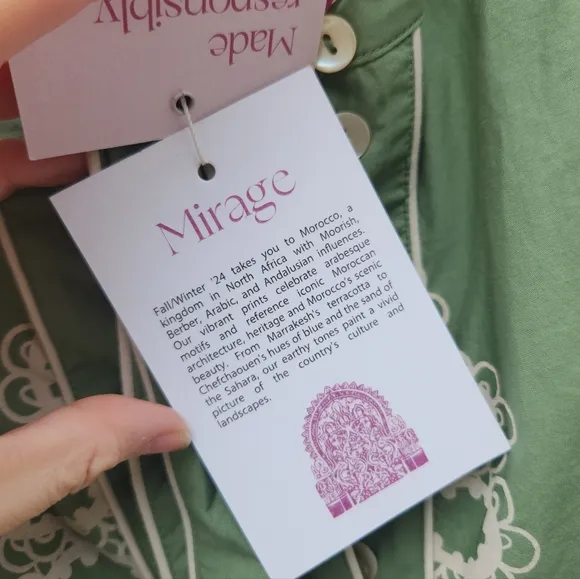 BEYOND BY VERA Nella Indian Cotton Dress 1472 in Medina Sage