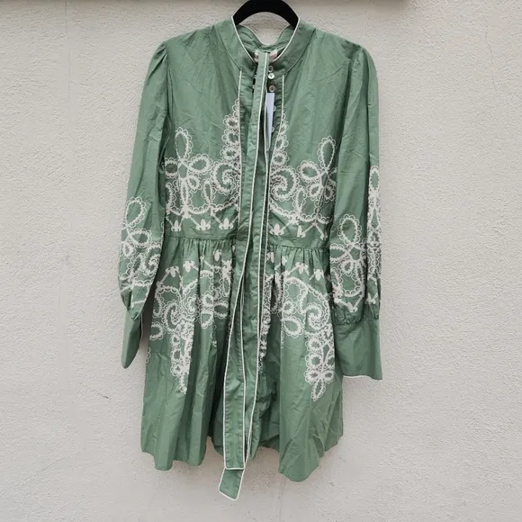 BEYOND BY VERA Nella Indian Cotton Dress 1472 in Medina Sage