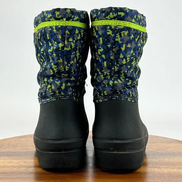 Big Kids‎ Bogs Snow Shell Camo Waterproof Winter Snow Insulated Boots Size 6 Y