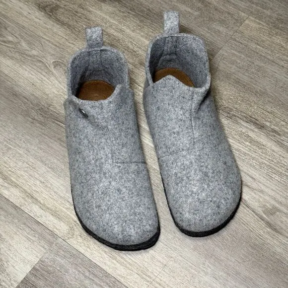 Birkenstock Andermatt 1017516 Fall Winter 2023 light Gray, Felt Low Boots, Narro