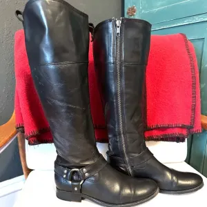 Black Frye Melissa Harness Riding Boots size 7