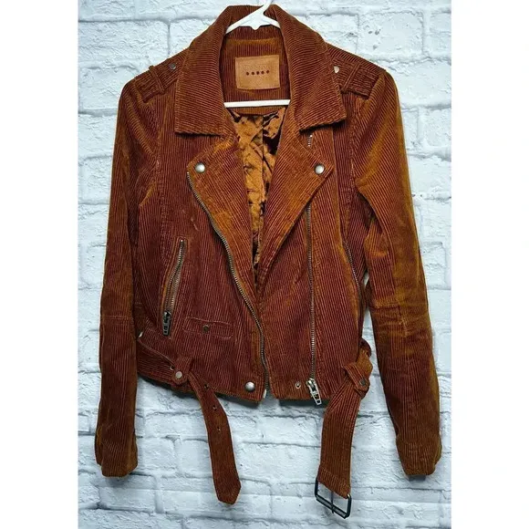 Blanknyc Corduroy Moto Jacket Atlas &amp; skirt set size S.