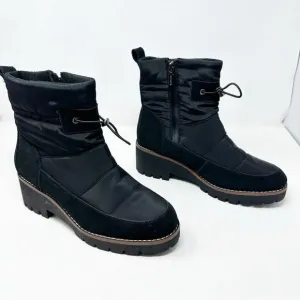 Blondo Black Suede Water Resistant Boots Snow Size 11