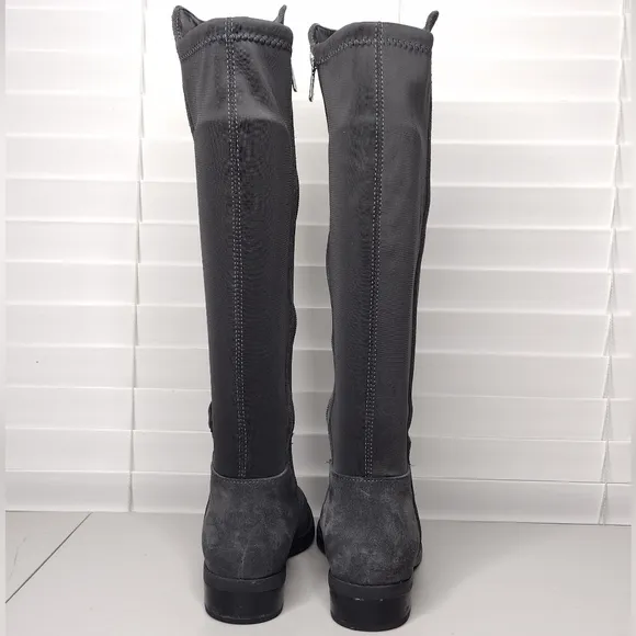 Blondo Ellie Waterproof Suede Side Zipper Equestrian Knee Tall Riding Boots