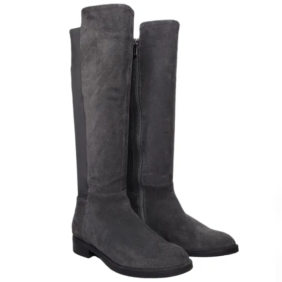 Blondo Ellie Waterproof Suede Side Zipper Equestrian Knee Tall Riding Boots