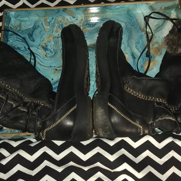 Blondo Leather &amp; Shearling Snowtrail Winter Boots