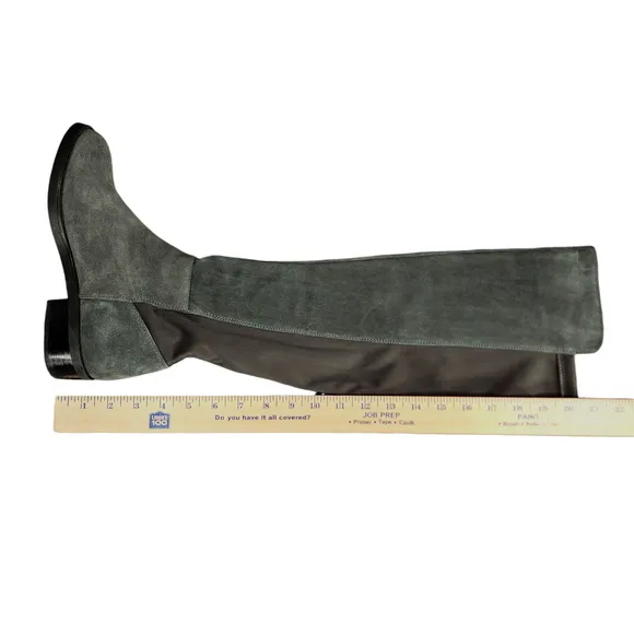 Blondo Over the Knee Boots sz 9M Women Gray Suede Waterproof Riding Equestrian