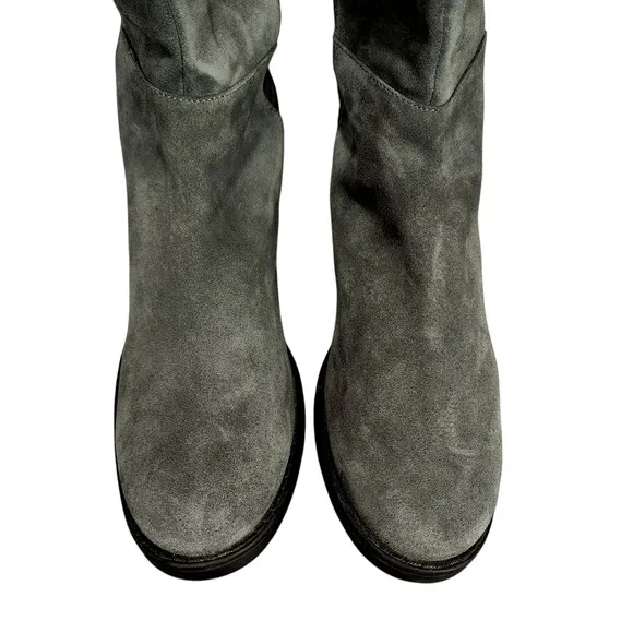 Blondo Over the Knee Boots sz 9M Women Gray Suede Waterproof Riding Equestrian