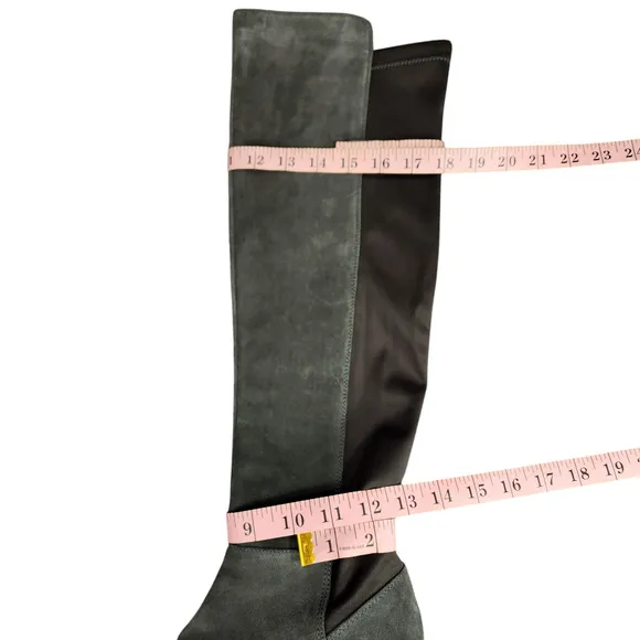 Blondo Over the Knee Boots sz 9M Women Gray Suede Waterproof Riding Equestrian
