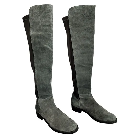 Blondo Over the Knee Boots sz 9M Women Gray Suede Waterproof Riding Equestrian